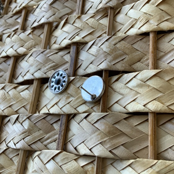 Silver & Black Earrings - Picture 2 of 6